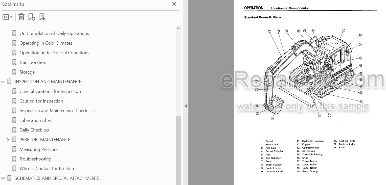 Photo 4 - Link-Belt LS1600 C Series II Operators Manual Excavator