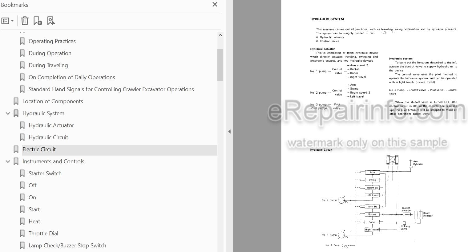 Photo 4 - Link-Belt LS2700 C Series II Operators Manual Excavator