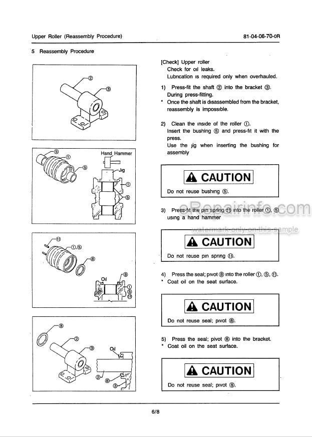 Photo 5 - Link-Belt LS3400CII Shop Manual Excavator