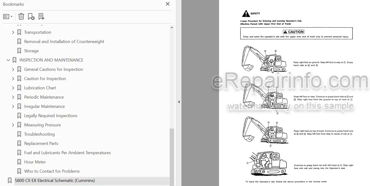 Photo 3 - Link-Belt LS5800 C Series II Operators Manual Excavator