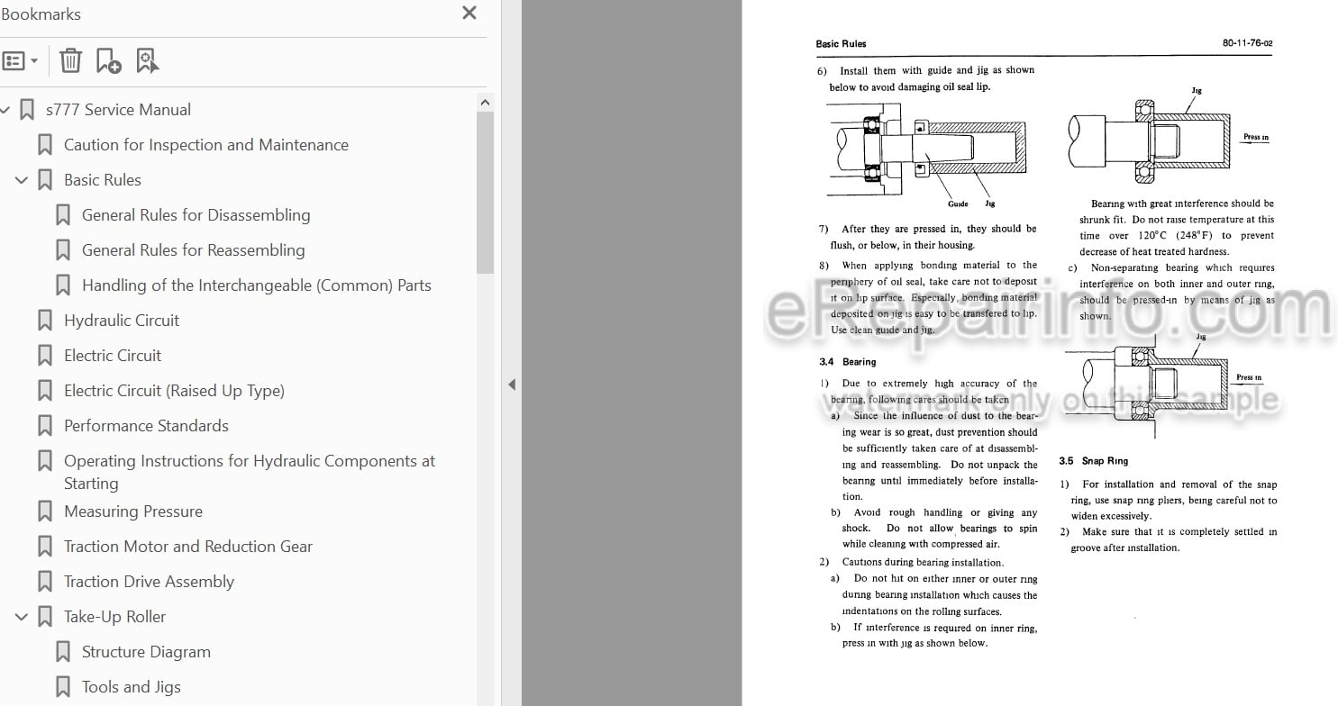 Photo 4 - Link-Belt LS5800 C Series II Shop Manual Excavator