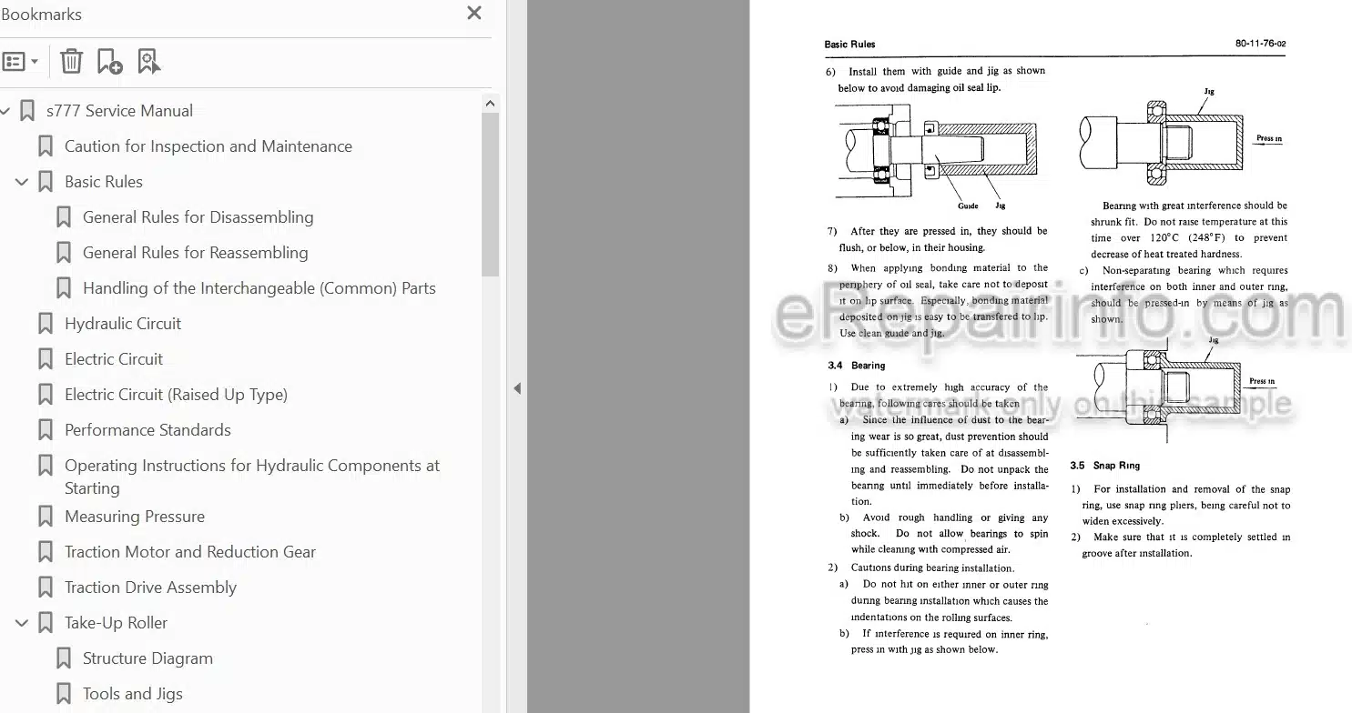 Photo 4 - Link-Belt LS5800 C Series II Shop Manual Excavator