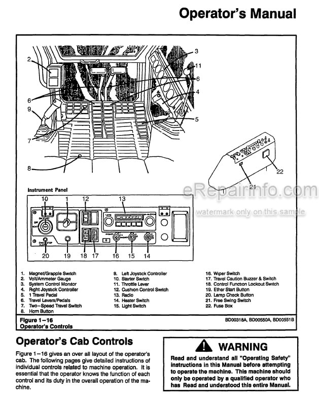 Photo 5 - Link-Belt LS6000SL C Series II Operators Manual Material Handler