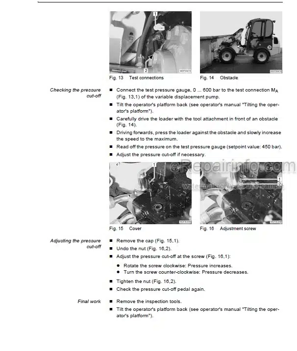 Photo 1 - Weidemann 1250 CX35 Repair Manual Wheel Loader