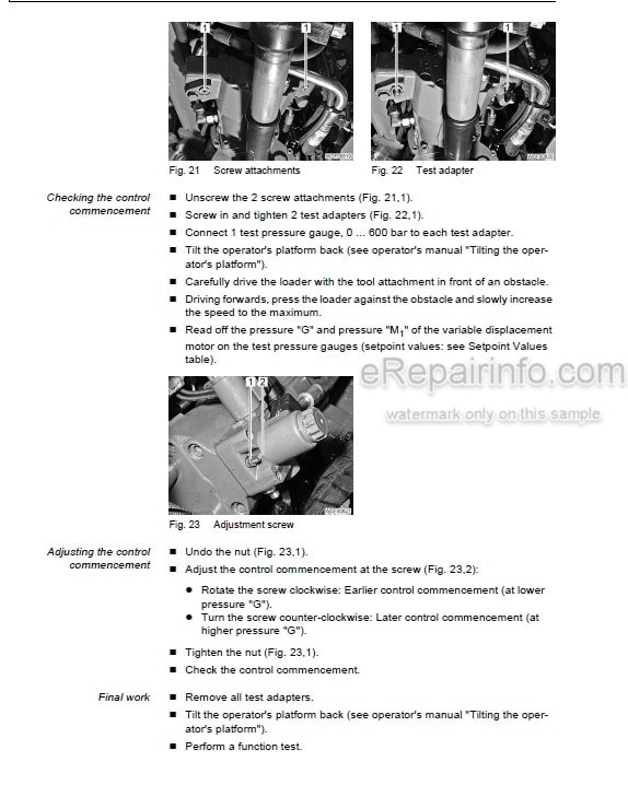 Photo 3 - Weidemann 3070 CX60 3070 CX80 Repair Manual Wheel Loader