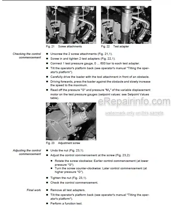 Photo 3 - Weidemann 3070 CX60 3070 CX80 Repair Manual Wheel Loader