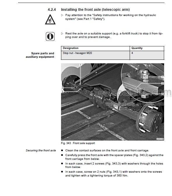 Photo 5 - Weidemann 4070 CX80 4070 CX100 Repair Manual Wheel Loader