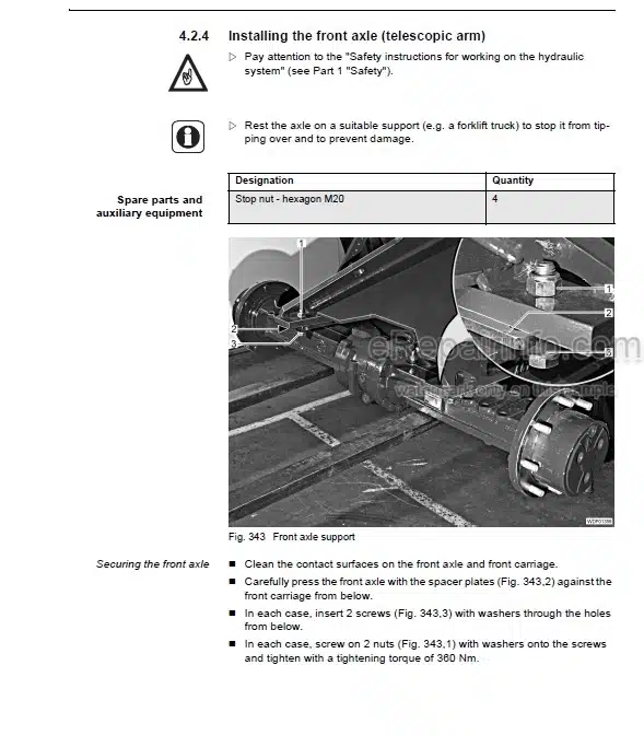 Photo 5 - Weidemann 4070 CX80 4070 CX100 Repair Manual Wheel Loader