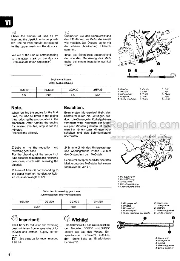 Photo 4 - Yanmar 1GM10 2GM20 3GM30 3HM35 Operation Manual Diesel Engine