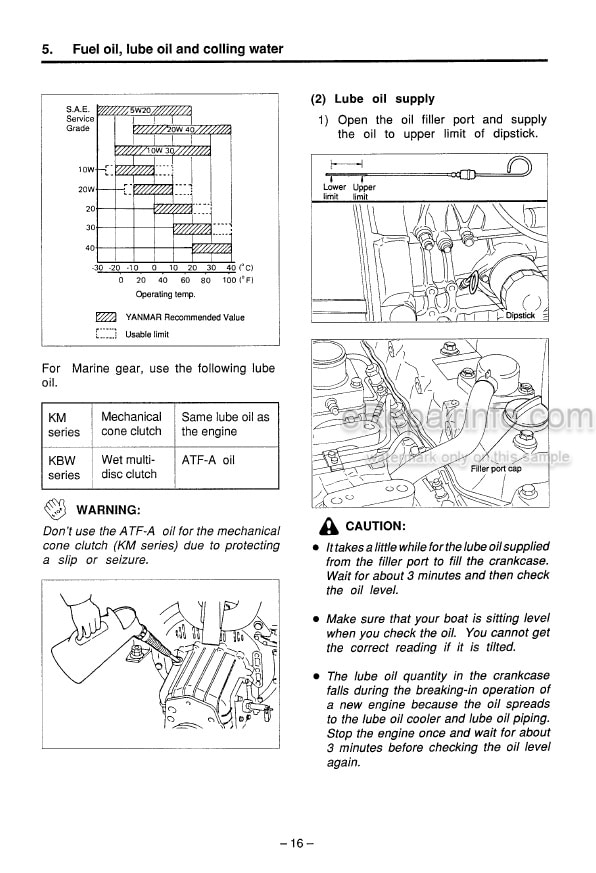 Photo 7 - Yanmar 1GM10 2GM20 3GM30 3HM35 Operation Manual Diesel Engine
