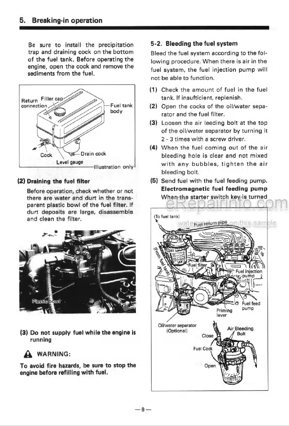 Photo 3 - Yanmar 2TNE98 3TNE68 3TNE74 3TNE78A 3TNE82A 3TNE84 3TNE88 4TNE84 4TNE88 3TNE84T 4TNE84T Operation Manual Diesel Engine