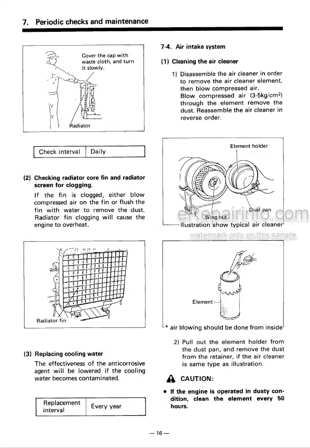Photo 5 - Yanmar 2TNE98 3TNE68 3TNE74 3TNE78A 3TNE82A 3TNE84 3TNE88 4TNE84 4TNE88 3TNE84T 4TNE84T Operation Manual Diesel Engine