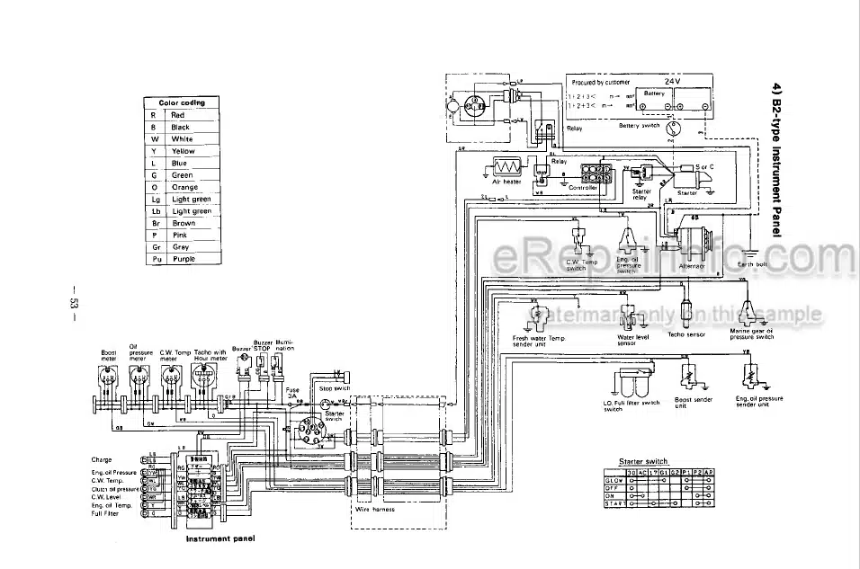 Photo 3 - Yanmar 6CX-ETE 6CXM-ETE Operation Manual Marine Diesel Engine
