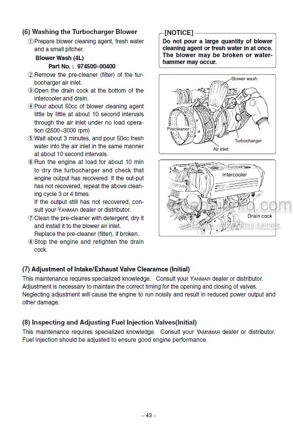 Photo 5 - Yanmar 6LPA-DTP 6LPA-DTZP 6LPA-STP 6LPA-STZP Operation Manual Marine Diesel Engine