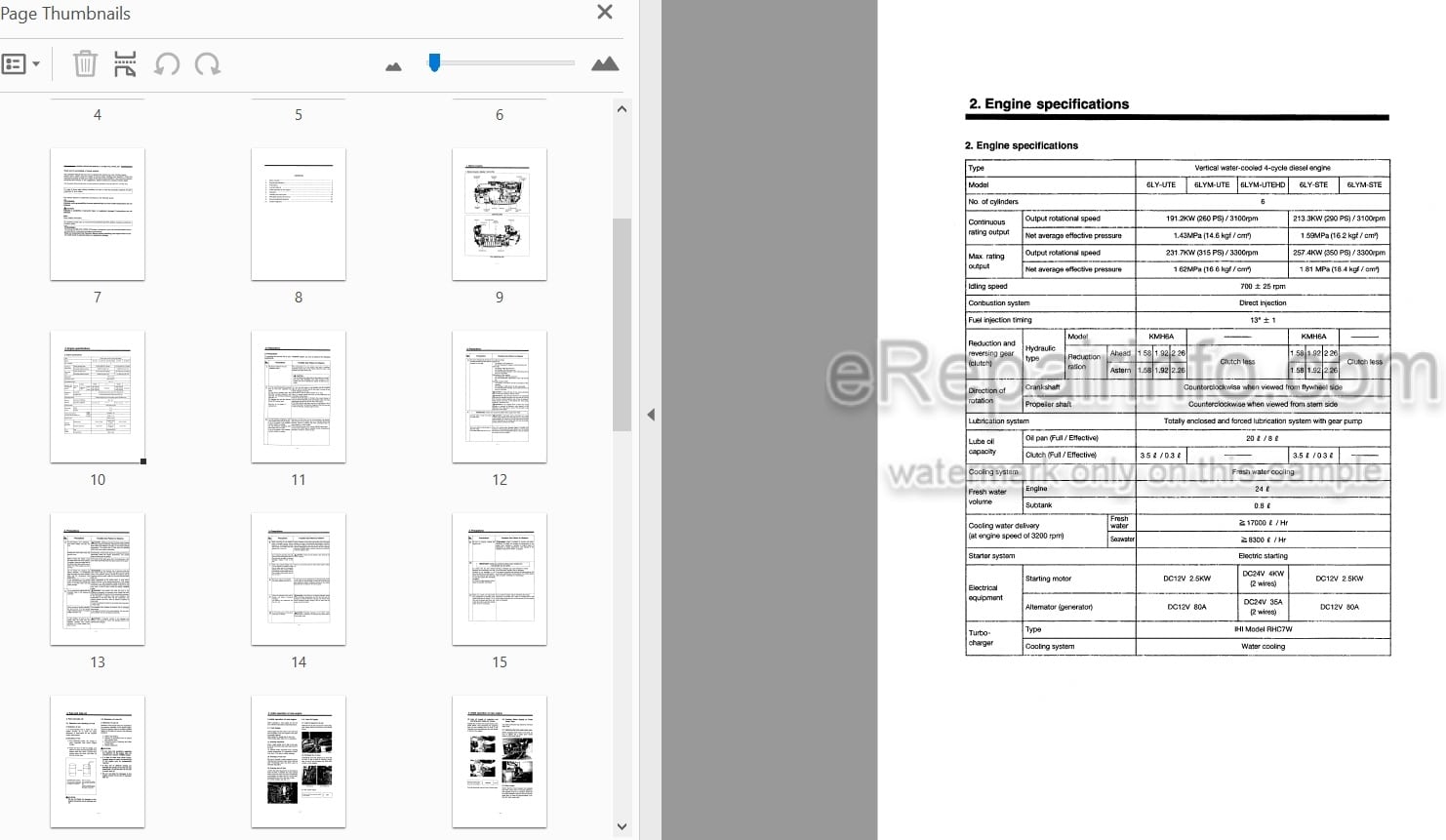 Photo 4 - Yanmar 6LY-UTE 6LYM-UTE 6LYM-UTEHD 6LY-STE 6LYM-STE Operation Manual Diesel Engine
