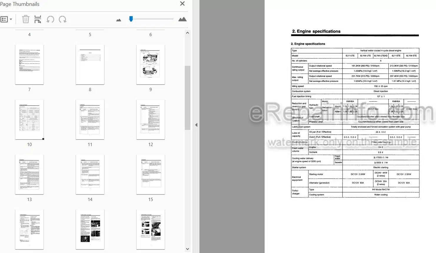 Photo 4 - Yanmar 6LY-UTE 6LYM-UTE 6LYM-UTEHD 6LY-STE 6LYM-STE Operation Manual Diesel Engine