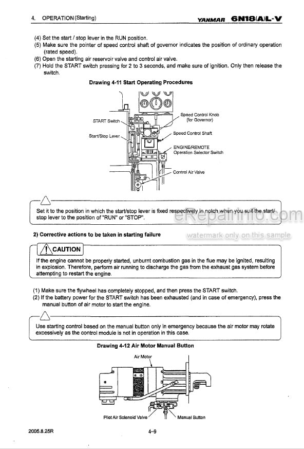 Photo 3 - Yanmar 6N18L-DV 6N18L-UV 6N18L-SV 6N18L-EV 6N18L-HV 6N18AL-DV 6N18AL-UV 6N18AL-SV 6N18AL-EV Operation Manual Marine Propulsion Engine