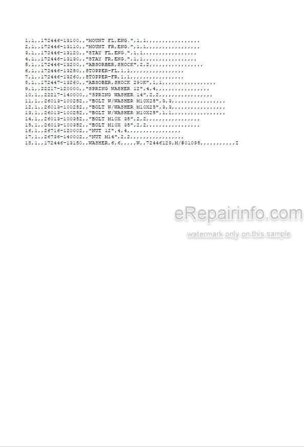 Photo 5 - Yanmar B08-3 Parts Catalog Excavator