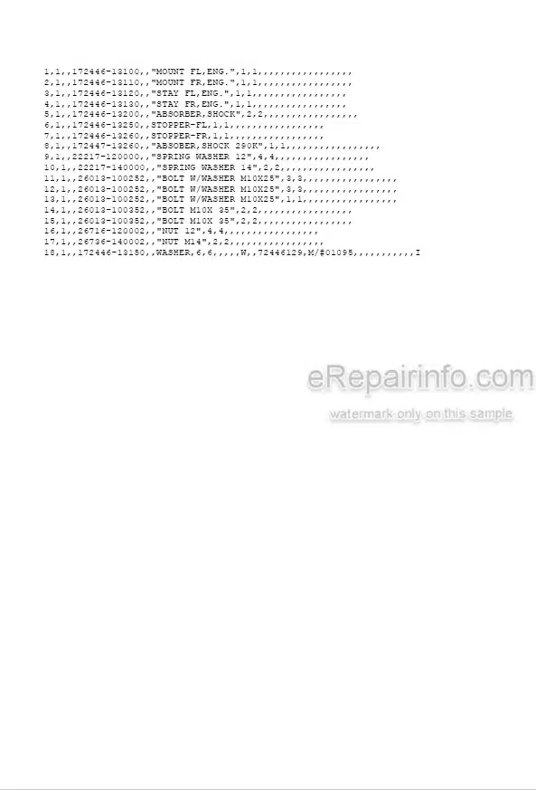 Photo 5 - Yanmar B08-3 Parts Catalog Excavator