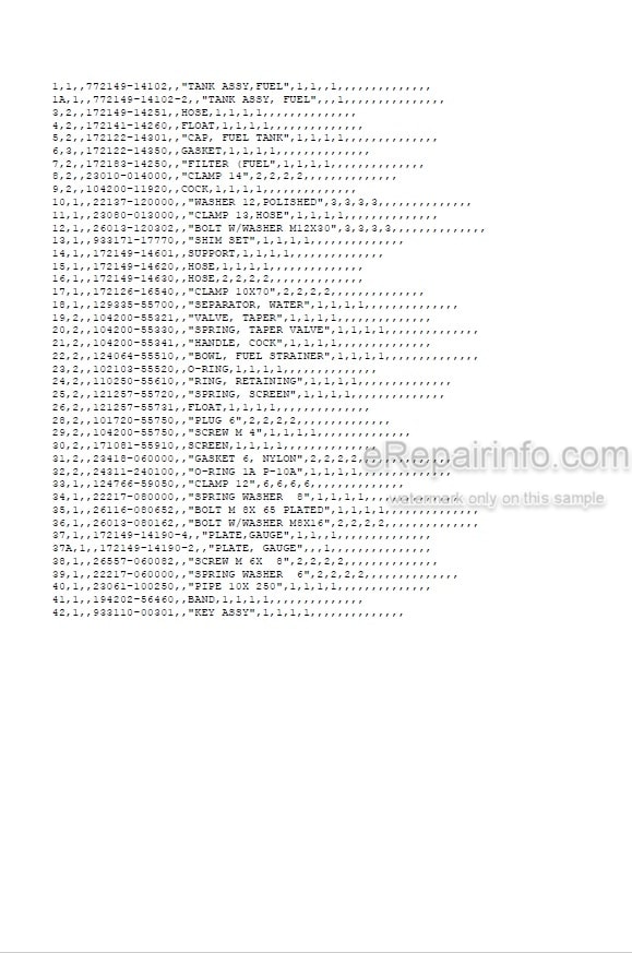 Photo 5 - Yanmar B12-2B B17-2B Parts Catalog Excavator