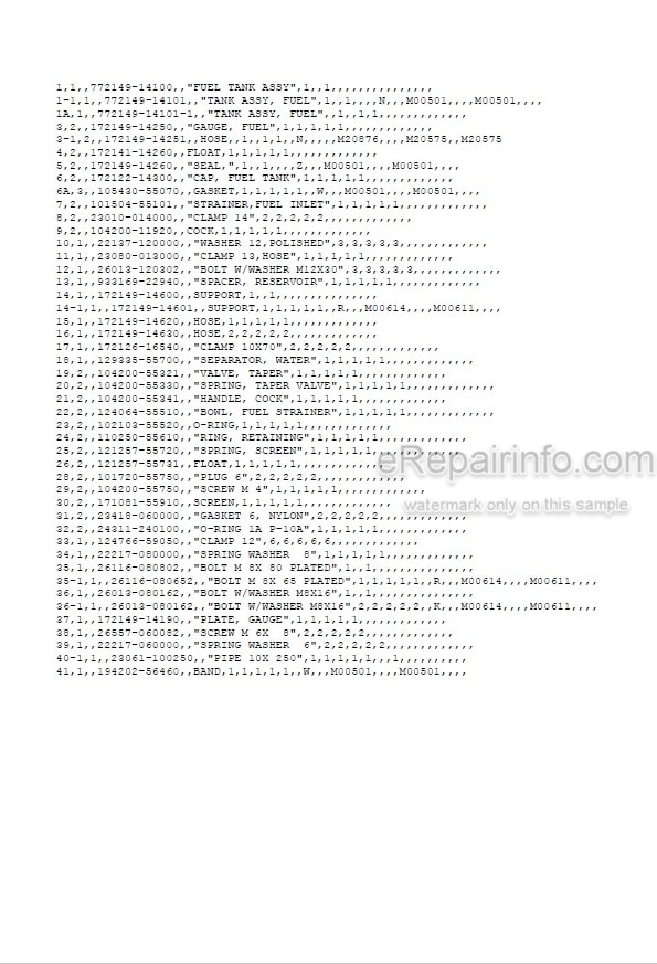 Photo 3 - Yanmar B12 B17 B17-2 Parts Catalog Excavator