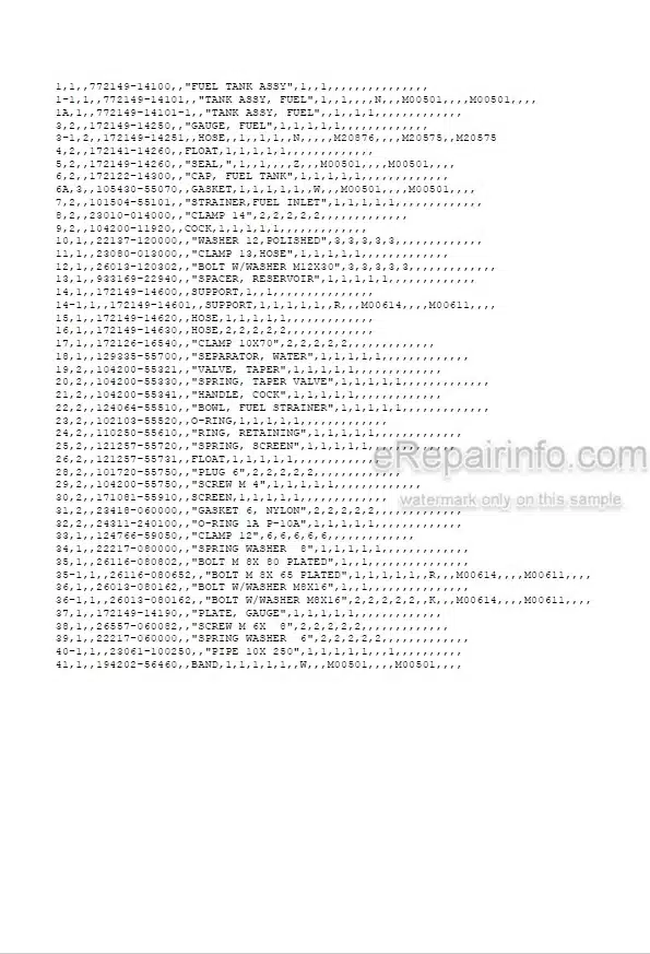 Photo 3 - Yanmar B12 B17 B17-2 Parts Catalog Excavator