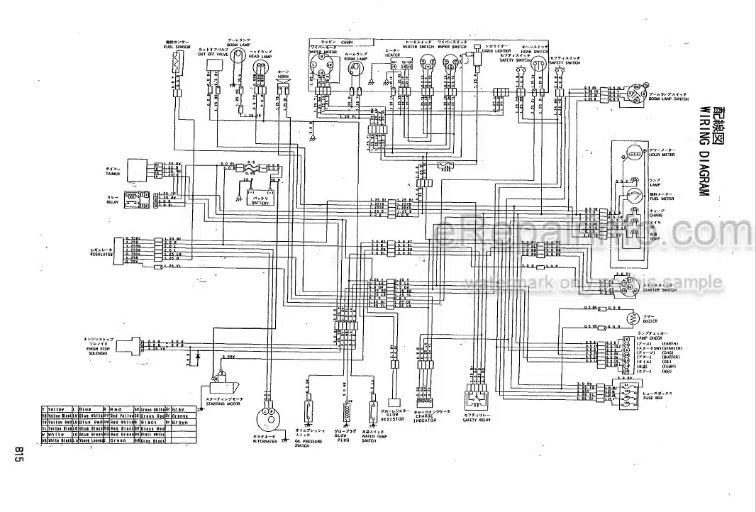 Photo 3 - Yanmar B15 Parts Catalog Excavator