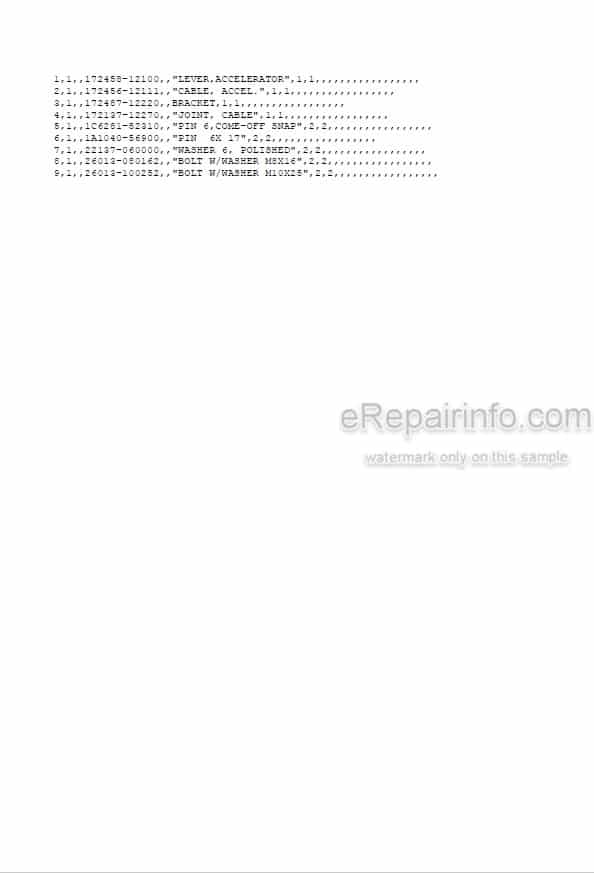 Photo 5 - Yanmar B2-5 Parts Catalog Excavator