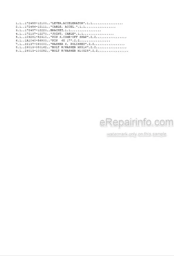 Photo 5 - Yanmar B2-5 Parts Catalog Excavator