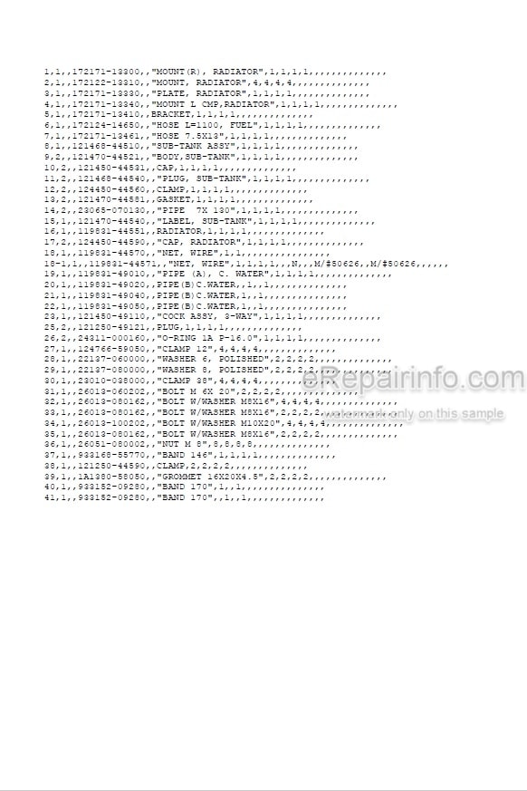 Photo 5 - Yanmar B22-2A Parts Catalog Excavator