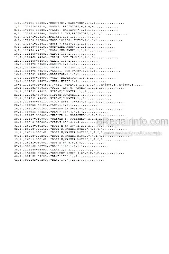 Photo 5 - Yanmar B22-2A Parts Catalog Excavator