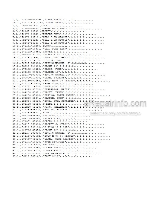 Photo 5 - Yanmar B22-2B Parts Catalog Excavator