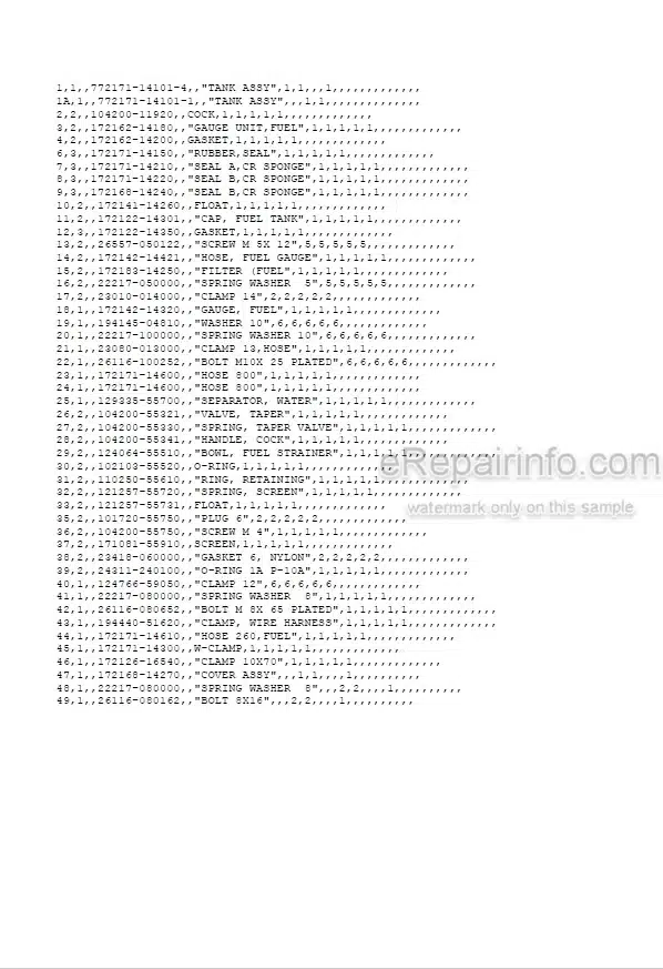 Photo 5 - Yanmar B22-2B Parts Catalog Excavator