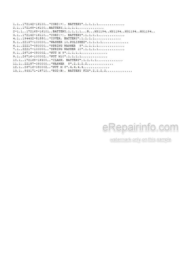 Photo 5 - Yanmar B22-2 Parts Catalog Excavator