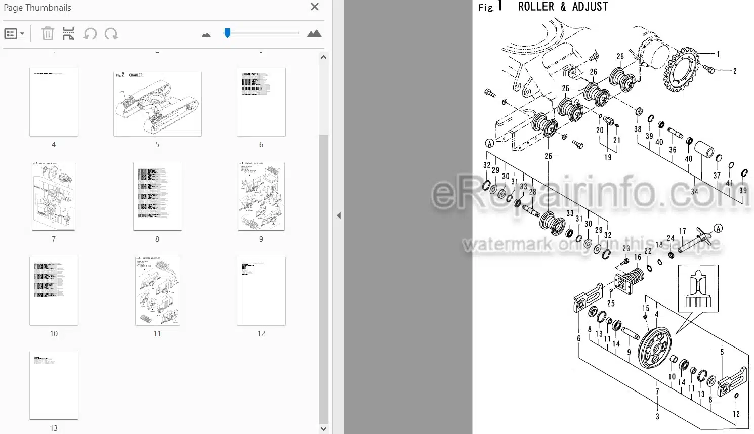 Photo 3 - Yanmar B25V-1 Parts Catalog Excavator