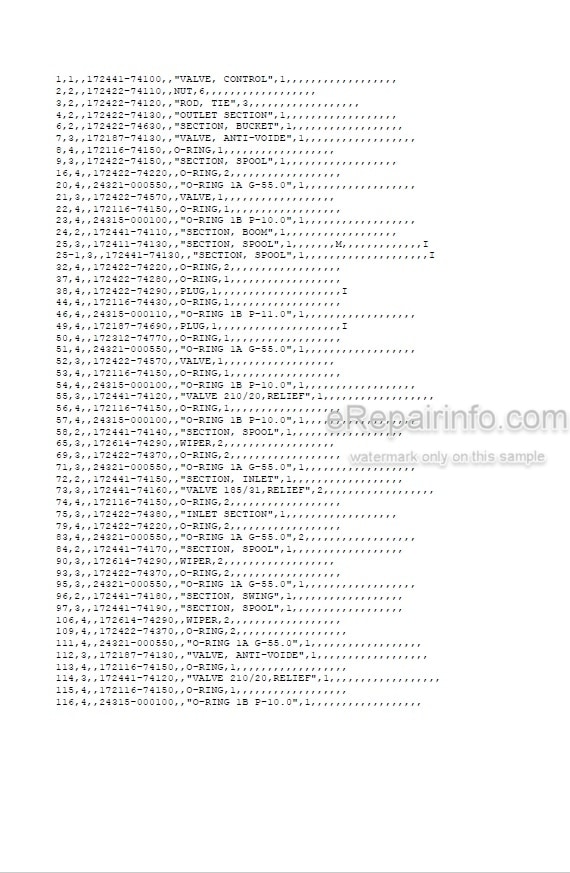 Photo 4 - Yanmar B25V-1 Parts Catalog Excavator