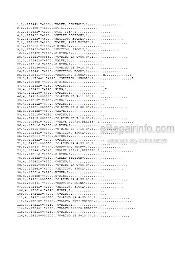 Photo 4 - Yanmar B25V-1 Parts Catalog Excavator