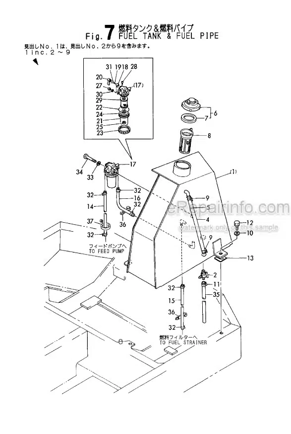 Photo 1 - Yanmar B25 B25-1 Parts Catalog Excavator