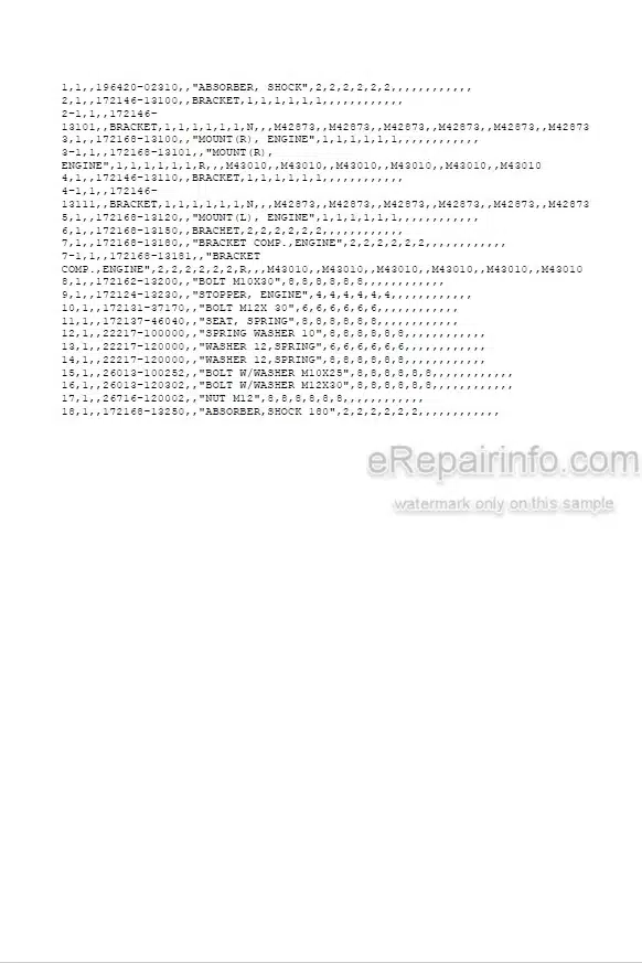 Photo 5 - Yanmar B27-2 Parts Catalog Excavator