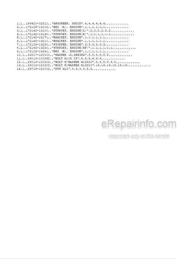 Photo 5 - Yanmar B27 Parts Catalog Excavator