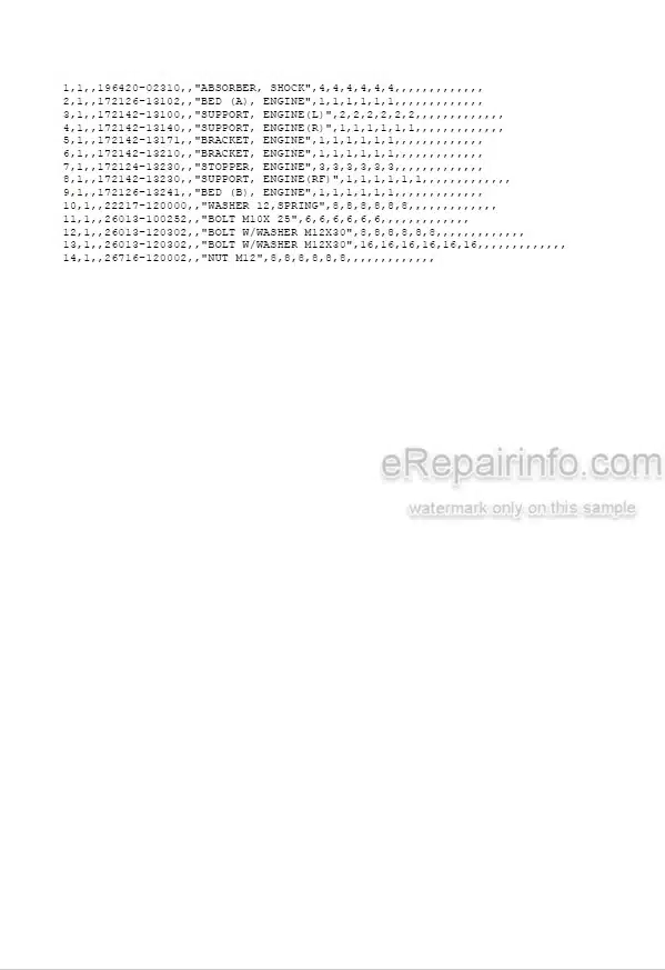 Photo 5 - Yanmar B27 Parts Catalog Excavator