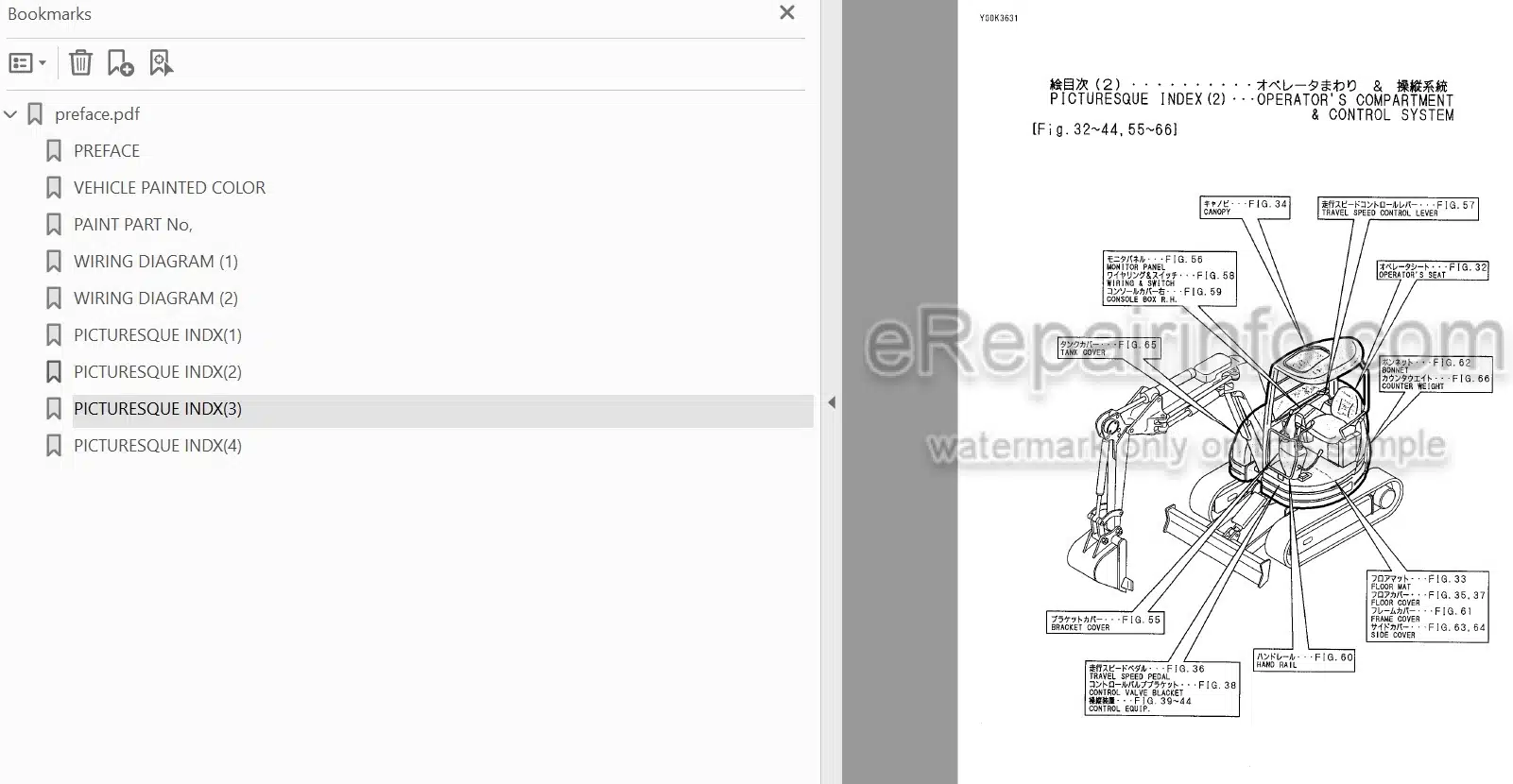 Photo 3 - Yanmar B2U-1 Parts Catalog Excavator