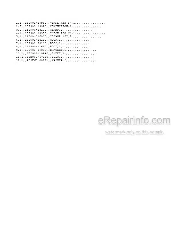 Photo 5 - Yanmar B2U-1 Parts Catalog Excavator
