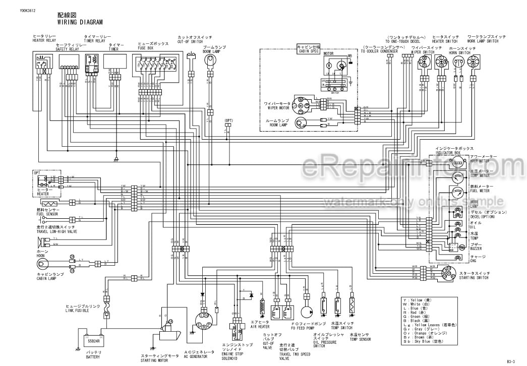Photo 3 - Yanmar B3-3 B3-3A Parts Catalog Excavator