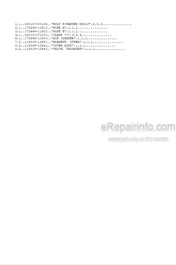 Photo 5 - Yanmar B3-3 B3-3A Parts Catalog Excavator