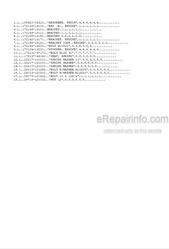 Photo 5 - Yanmar B37-2B Parts Catalog Excavator