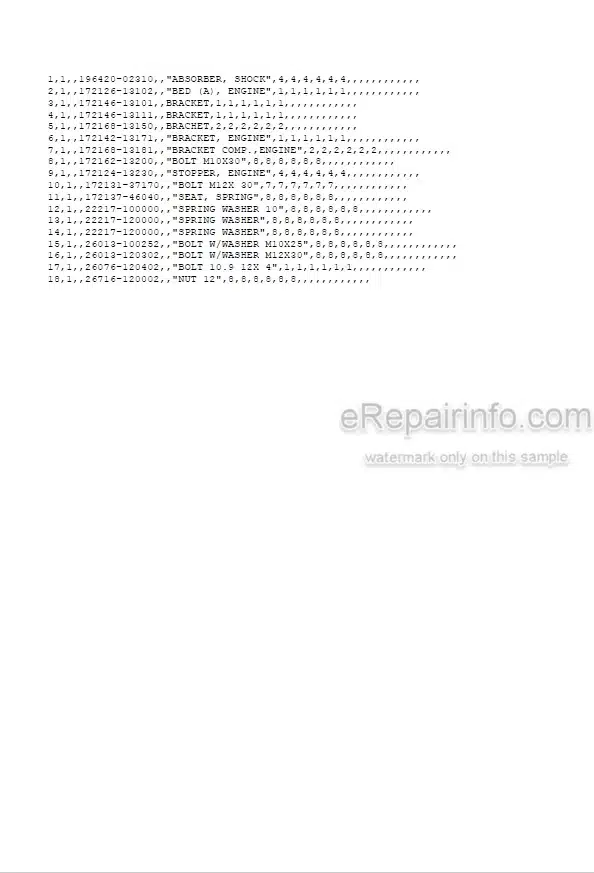 Photo 5 - Yanmar B37-2B Parts Catalog Excavator