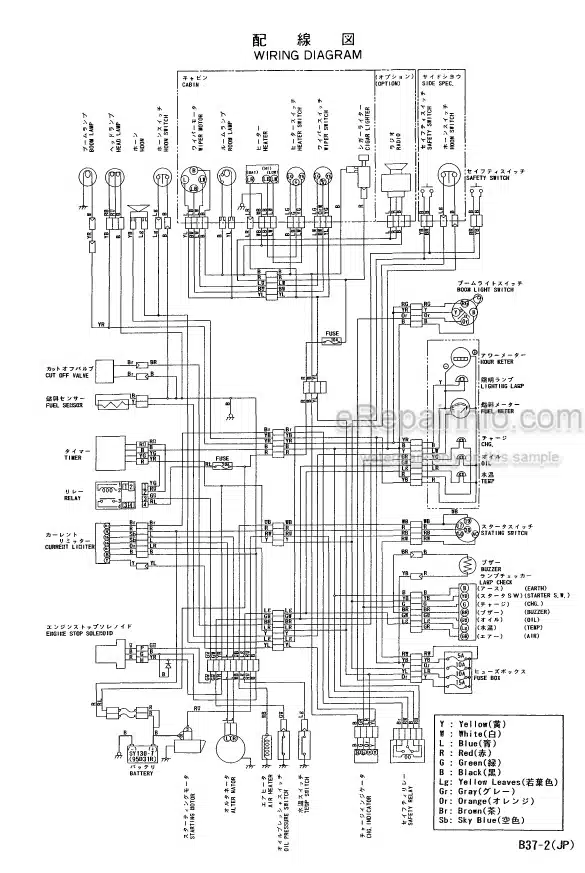 Photo 3 - Yanmar B37-2 Parts Catalog Excavator