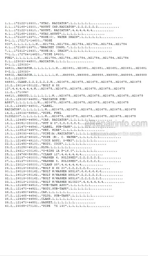 Photo 5 - Yanmar B37-2 Parts Catalog Excavator
