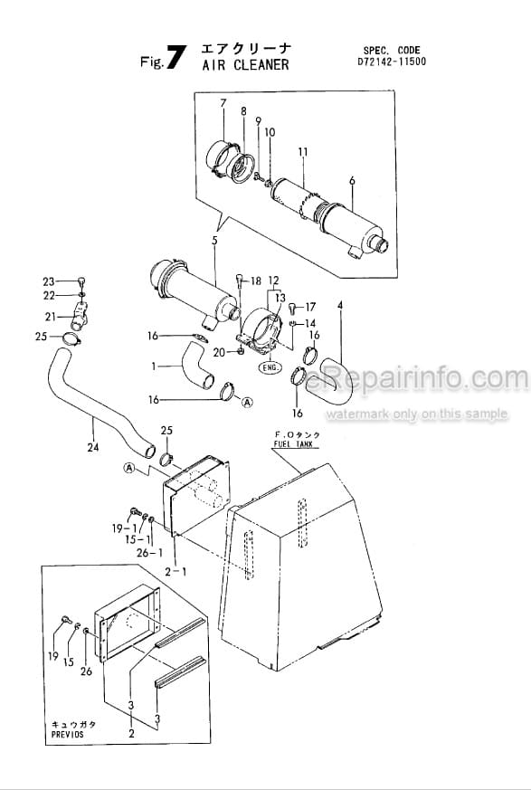 Photo 1 - Yanmar B37-P B37-PR B37-C B37-CR Parts Catalog Excavator